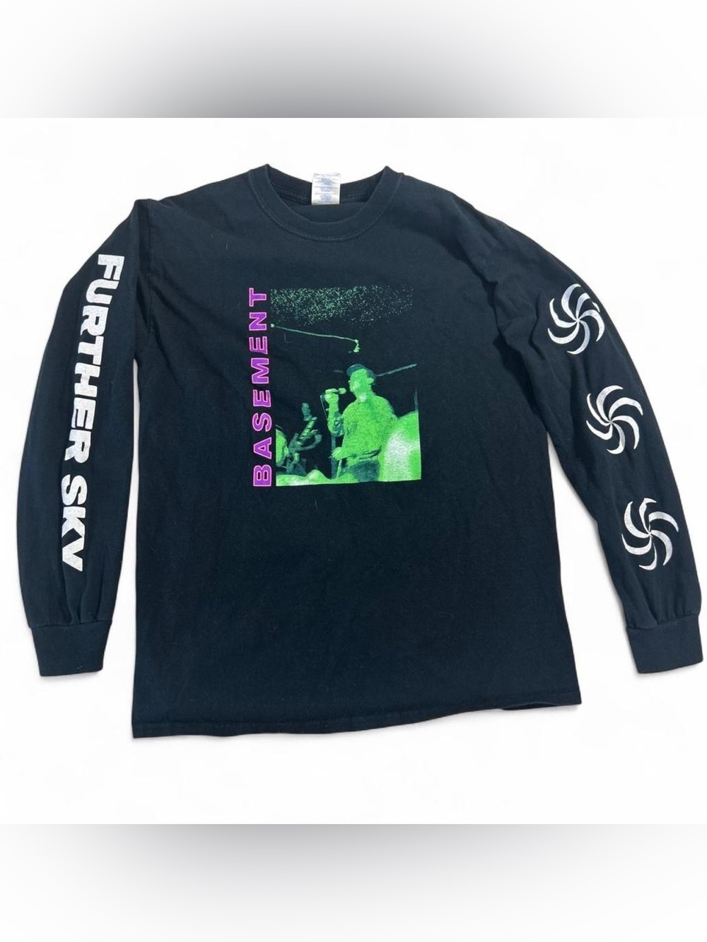 Rare Basement Further Sky Long Sleeve Band Tee Emo Hardcore Shirt M